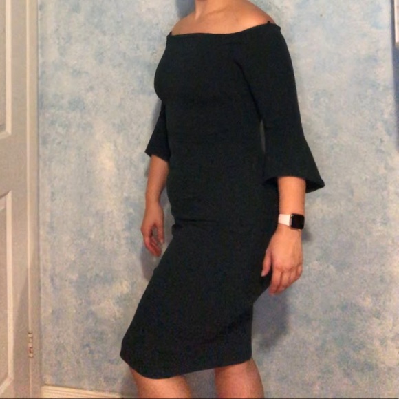 Dark Green H&M cocktail dress - size S - Picture 3 of 8